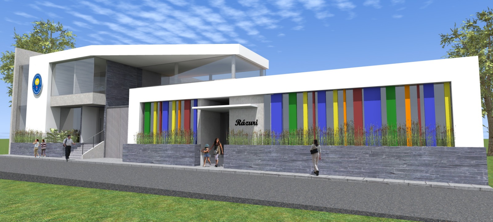 Vista del colegio Rázuri